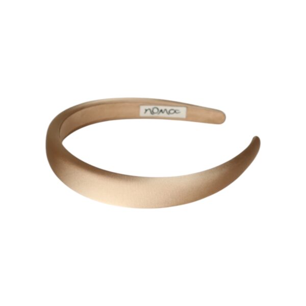 Hårbøyle Malin polstret silke look – Champagne