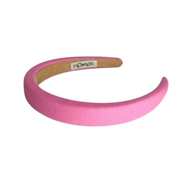 Hårbøyle Malin polstret lin look – Rosa