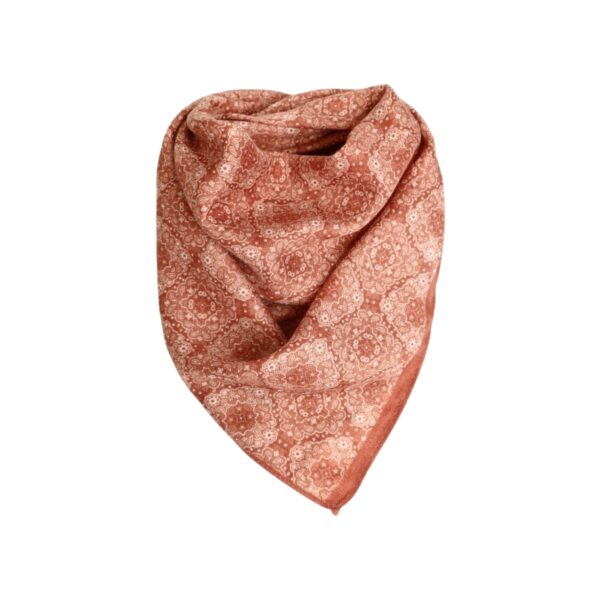 Skjerf square bomull/viskose – #06 terracotta