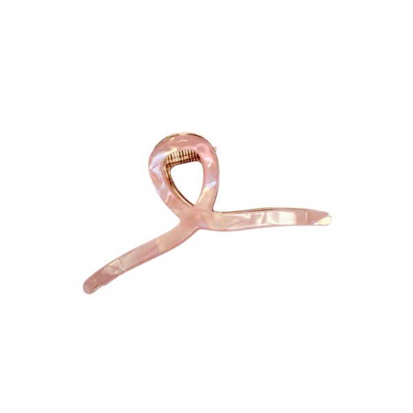Hårklype Ancha metall liten – Perlemor rosa