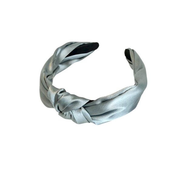 Bianca hårbøyle knute silke/satin – dusty blue
