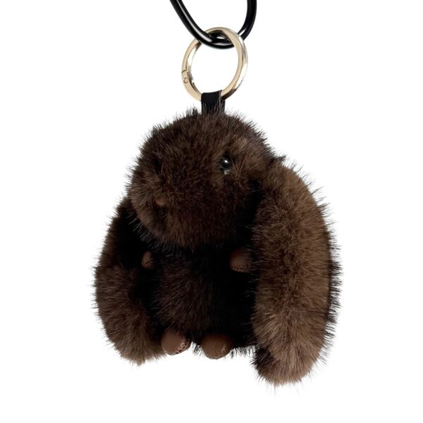 Bag charm kanin –  Brun