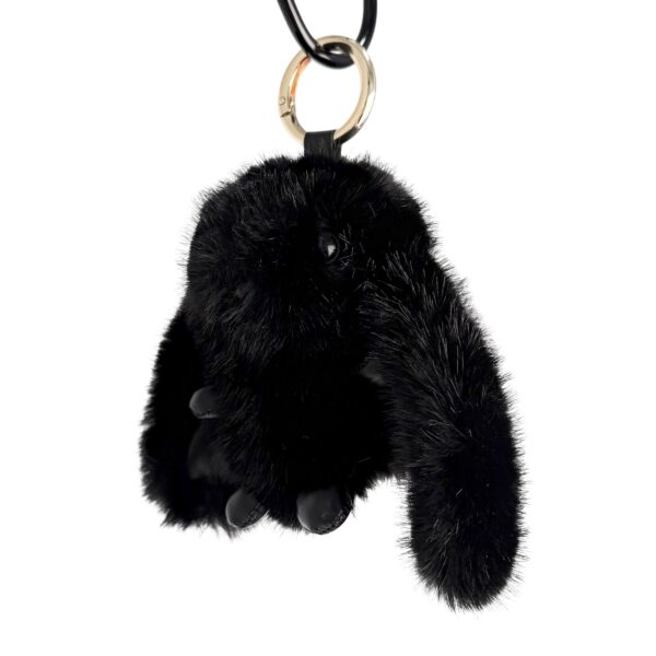 Bag charm kanin – Sort