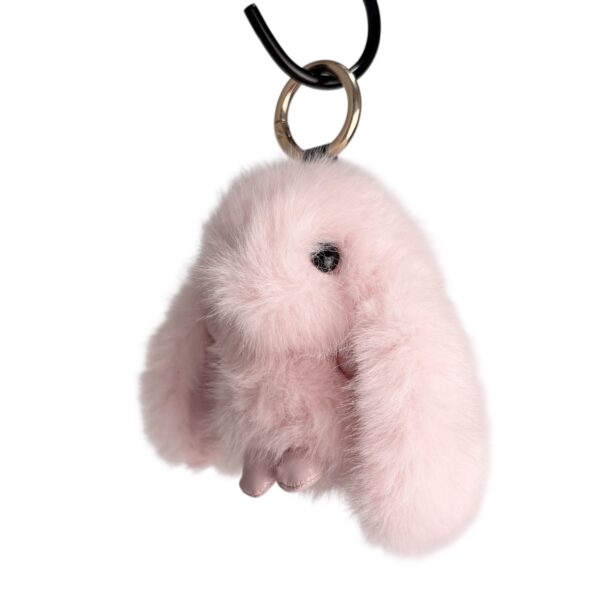 Bag charm kanin –  Lys rosa