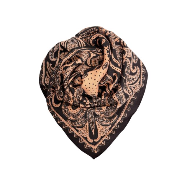 Skjerf square bomull/viskose – #23 Peach bandana