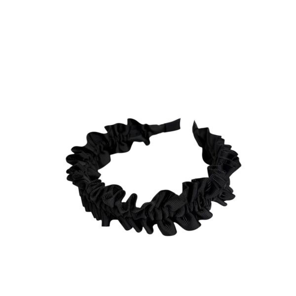 Hårbøyle wrinkle smal – Sort