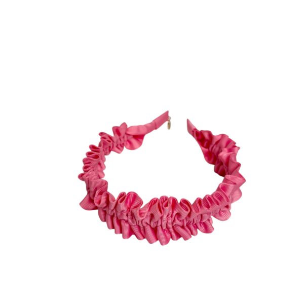 Hårbøyle wrinkle smal – Barbie pink