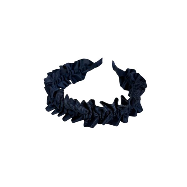 Hårbøyle wrinkle smal – Navy