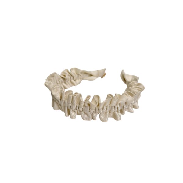 Hårbøyle wrinkle smal – Creme