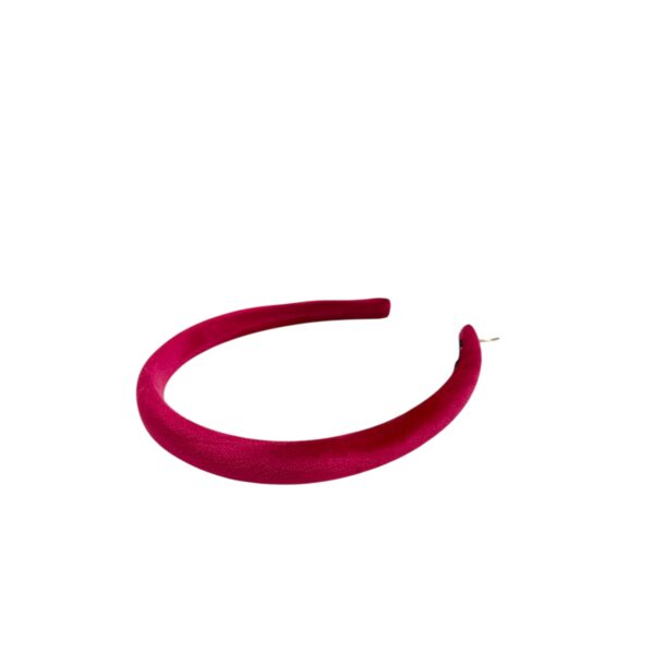 Trine Hårbøyle velur smal – Hot pink