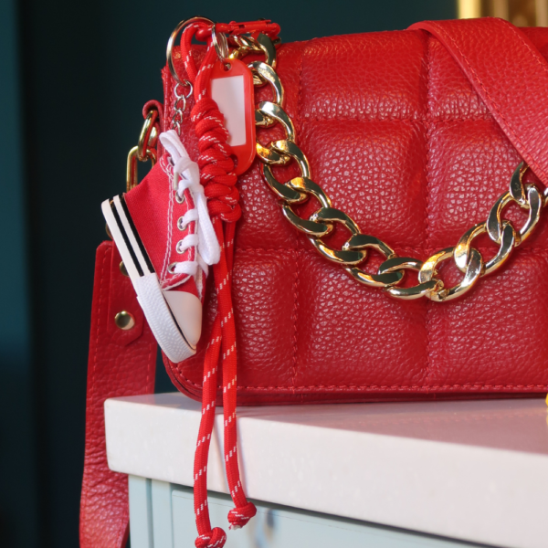 Bag charm converse – Rød