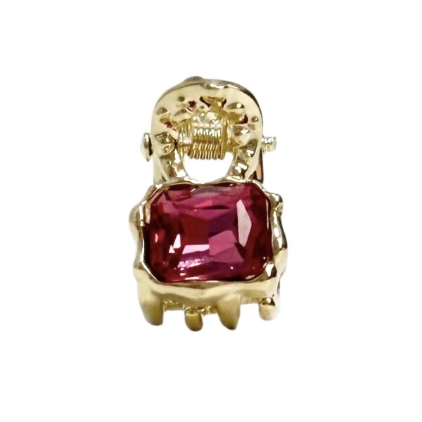 Seraphina Crystal klype – liten – Mørk rosa