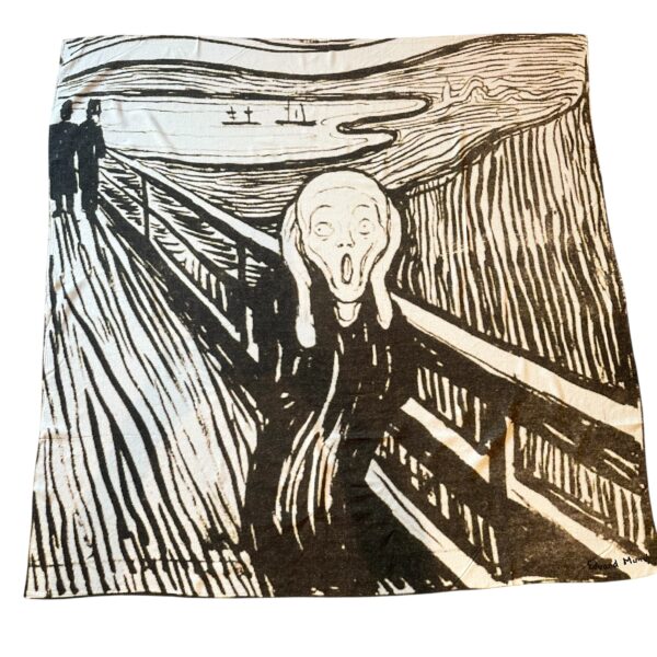 Edvard Munch skjerf store – Skrik litografi