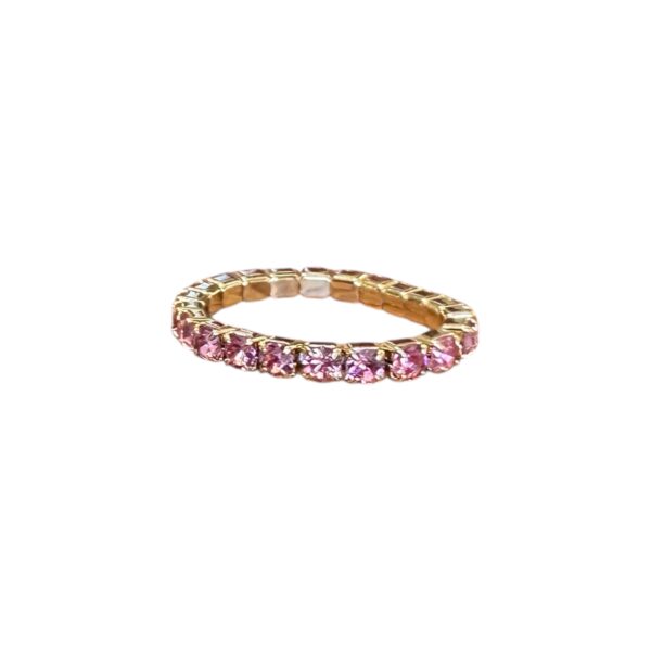 Ring 1 rad – gull/ lys rosa