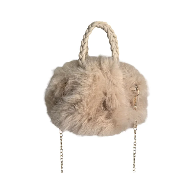 Elisabeth fuskepels veske – Lys beige