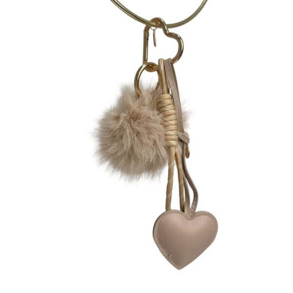 Bag charm NOMA – Beige