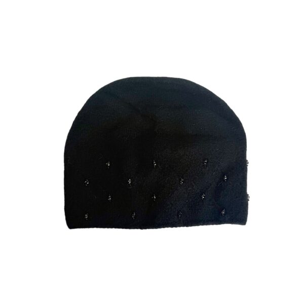 Fluffy lue med stener – Sort