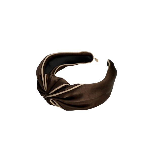 Juliet hårbøyle twist knute – Brun