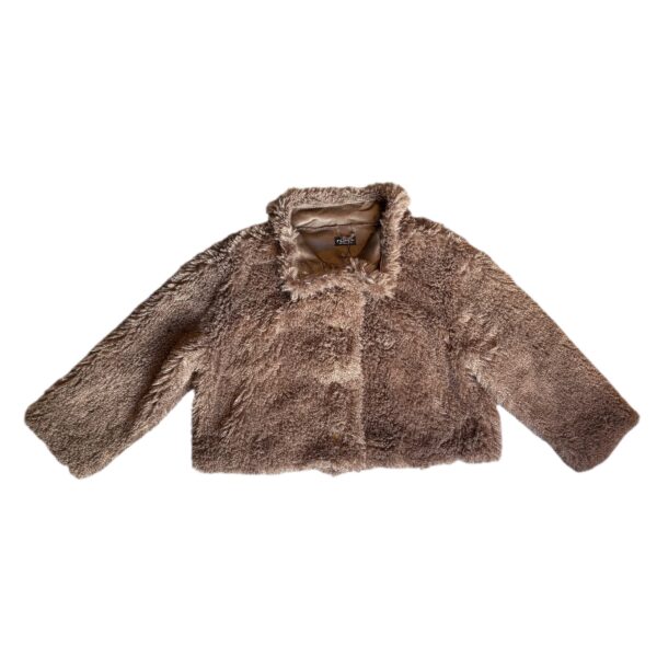 Teddy fuskepels jakke – Brun