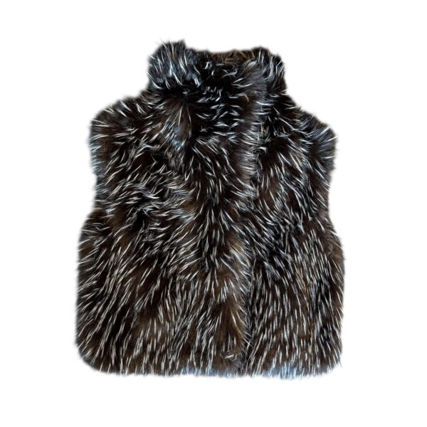 Roxy fuskepels vest – Sjokoladebrun/hvit