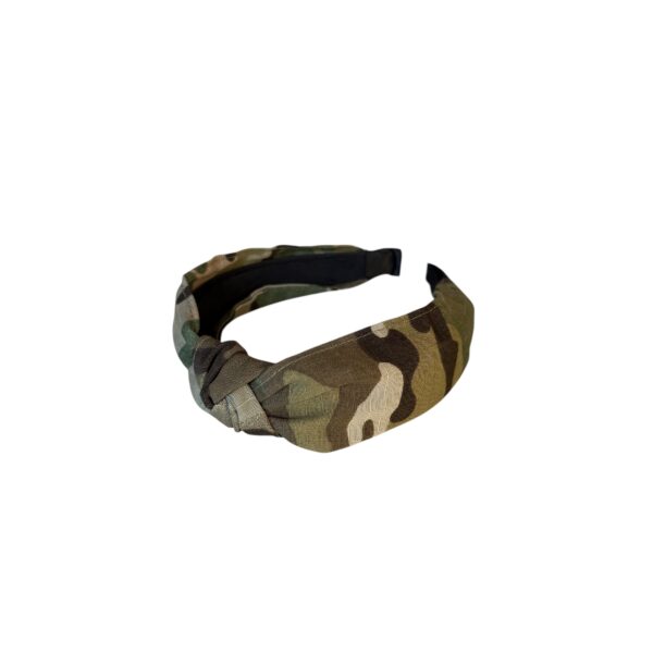 Army hårbøyle knute – Grønn/brun