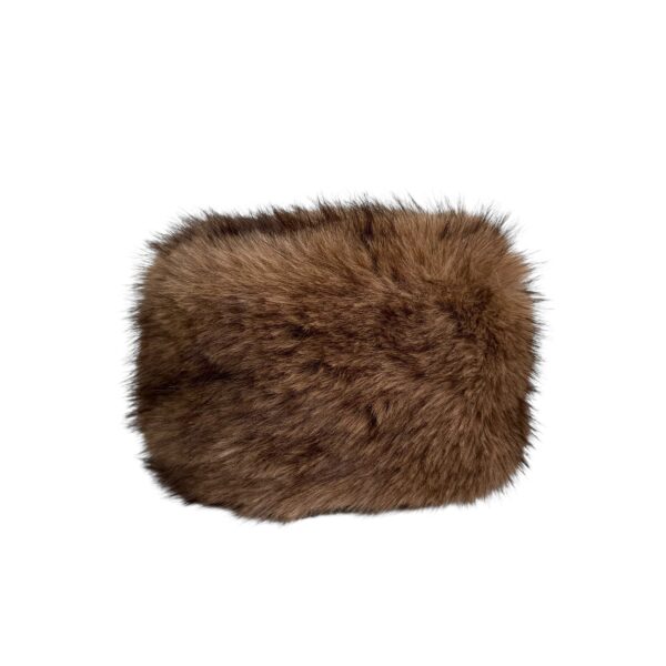 Fluffy Isabella hatt fuskepels – Brun