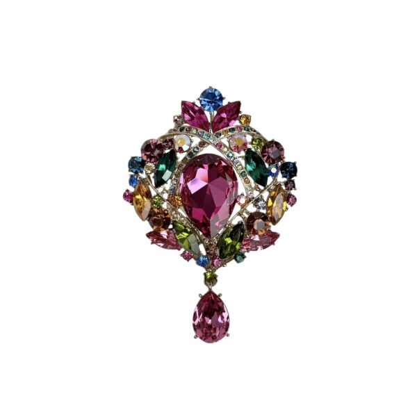 Stor brosje – Multicolor