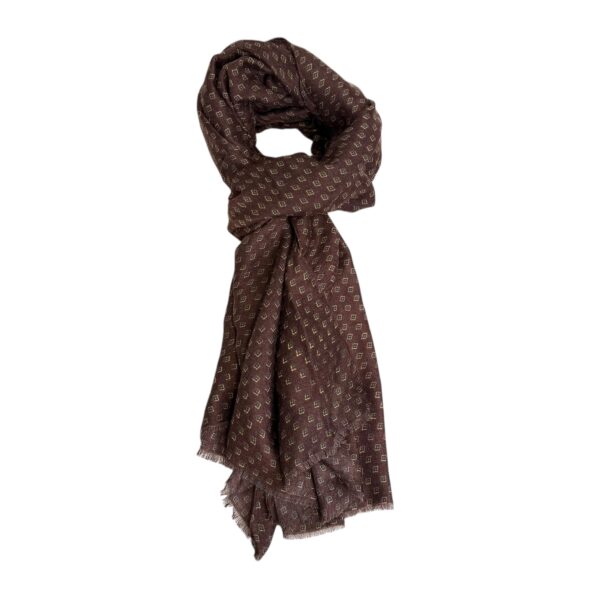 Unisex skjerf avlang – #03 Bruntoner
