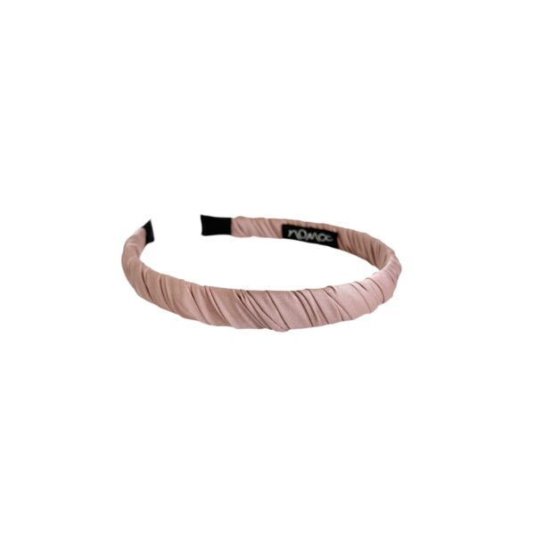 Carrie hårbøyle tvinnet smal – Dusty pink