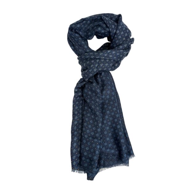 Unisex skjerf avlang – #06 blåtoner