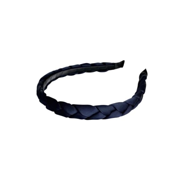 Hårbøyle smal flette – Navy
