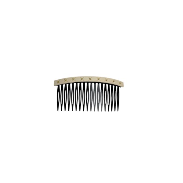 Hårkam med studs – stor – Creme