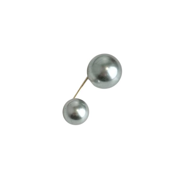 Perle pin –  Grå