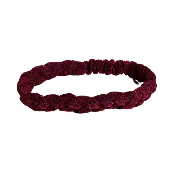 Flettehårbånd glitter – Rosa
