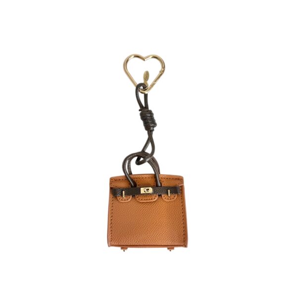Bag charm veske SALG – Cognac/sjokoladebrun