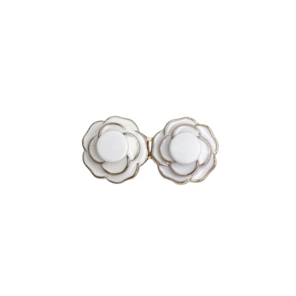 Blomster studs – Hvit