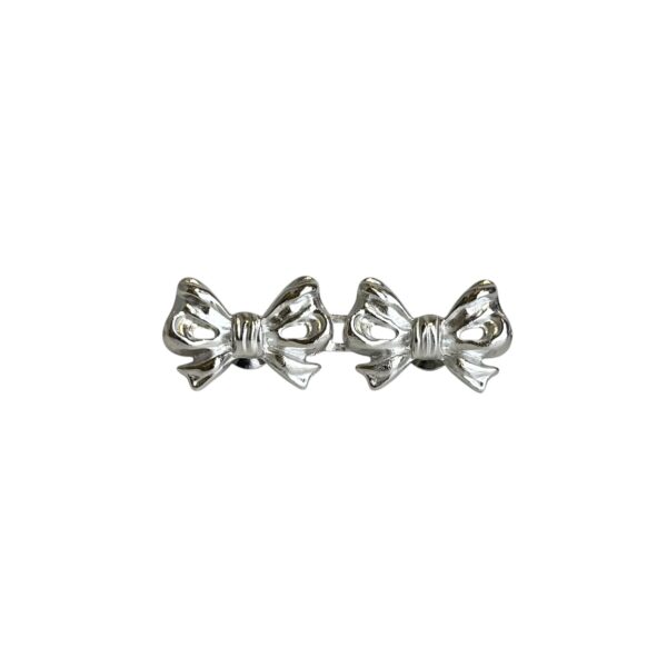 Sløyfe studs – Sølv