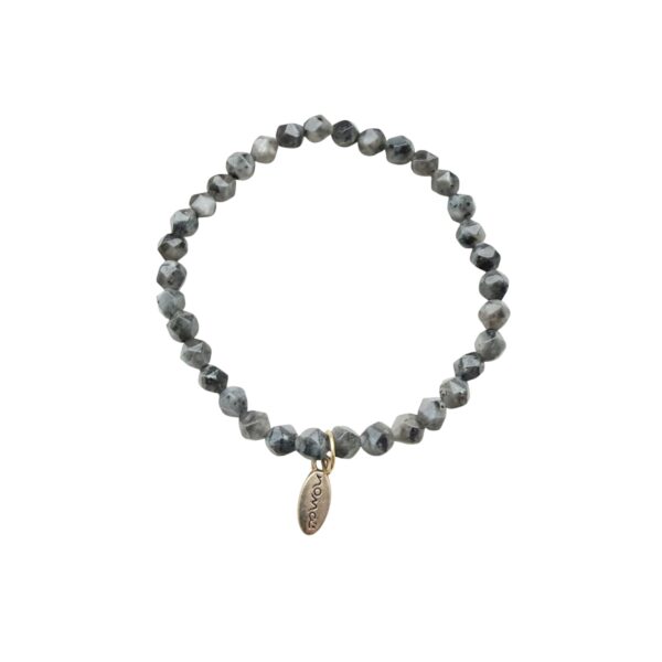 Rock beads armbånd herre – Grå