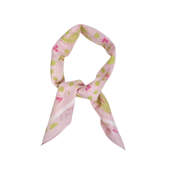 100% bomull skjerf – #02 Rosa/grønn