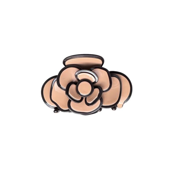 Anemone liten hårklype blomst – Nude/mørk brun