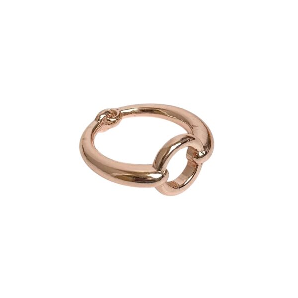 Skjerfring enkel rund – Roségull
