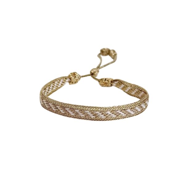 Håndlagde armbånd Marrakesh – Roségull/lys rosa