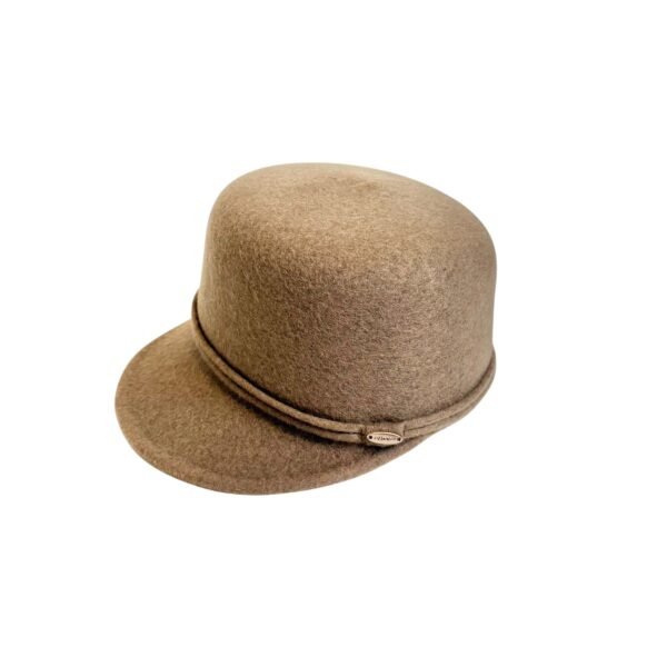 Iben hatt med brem – Varm taupe