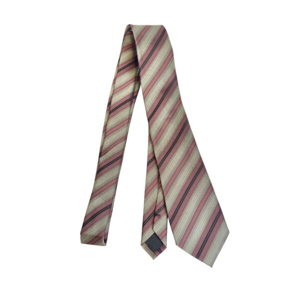 Slips striper – Lys oliven/wine