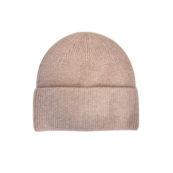 Basic lue ribbestrikk unisex – Taupe