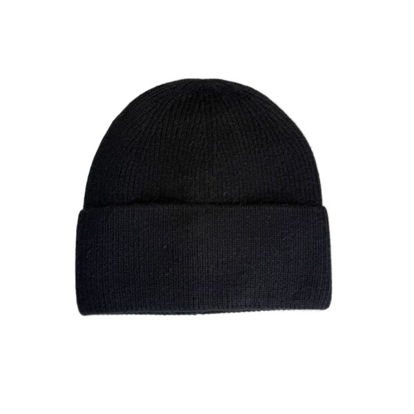 Basic lue ribbestrikk unisex – Sort