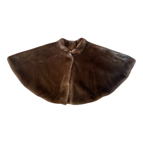 Milano cape – Minkbrun