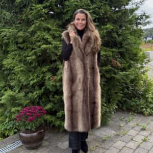St. Moritz lang fuskepels vest