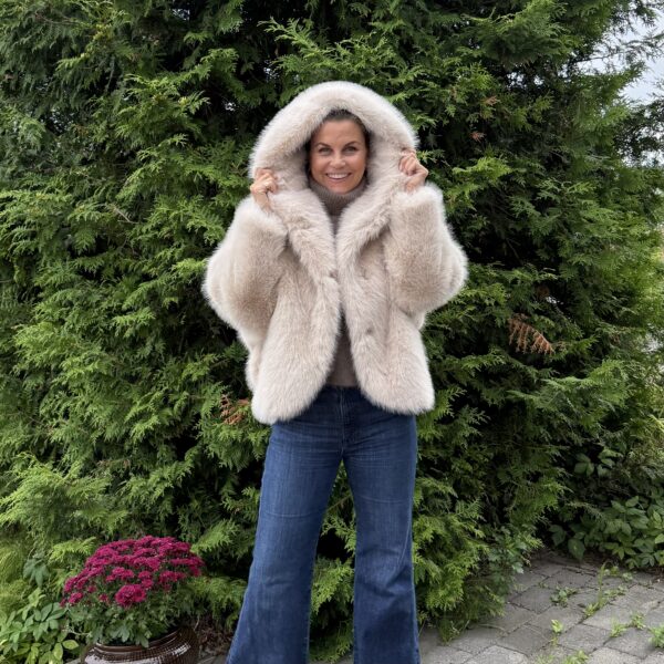 Courchevel fuskepels jakke – Lys beige