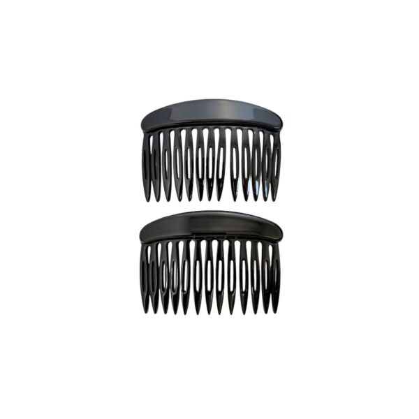 Basic 2pk hårkam rund – Sort